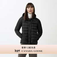 加拿大鹅（Canada Goose）Roxboro 女士黑标羽绒连帽衫休闲外套大鹅羽绒服 经典升级 2225LB 61 黑色 2XS