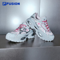 FILA 硬糖3丨FILA FUSION斐乐厚底老爹鞋女鞋2025运动鞋银色休闲鞋