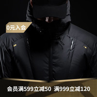 Monster Guardians运动羽绒服男 户外防风保暖连帽鸭绒羽绒服 Dark Grey 深灰 速发 M