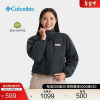 Columbia哥伦比亚户外24秋冬女子拒水短款夹克休闲棉服WR8199 010宽松版型 M(160/84A)