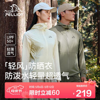 伯希和（Pelliot）【轻风】防晒衣男女轻薄透气防紫外线户外风衣12421250黄色L 霞多丽黄【女款】