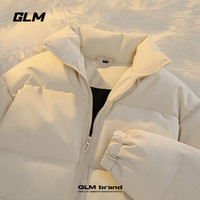 GL男士加厚棉服冬季保暖休闲立领款青少年纯色时尚棉袄宽松防寒棉衣 #GL纯色