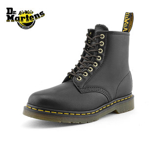 Dr.Martens 1460男女款秋季新款雪地靴加绒保暖8孔中帮马丁靴 黑色 37