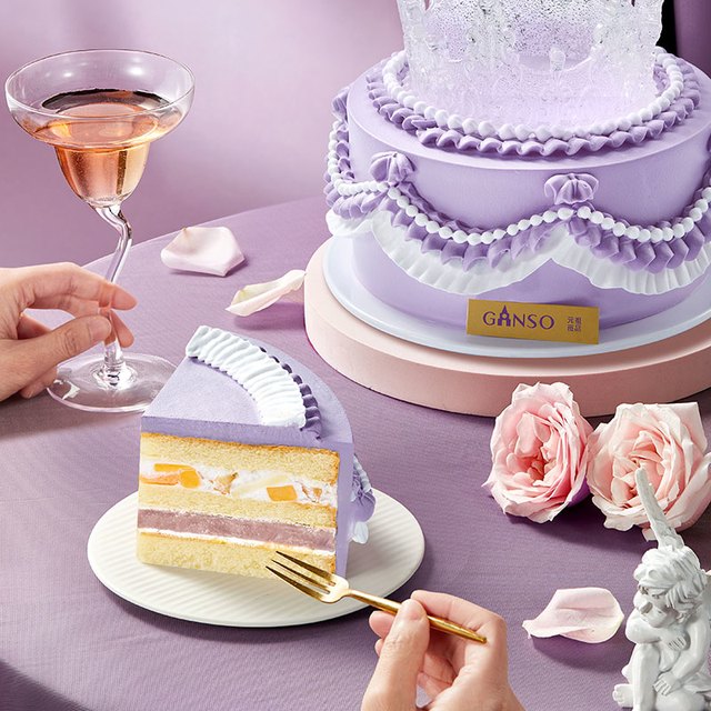 元祖食品 Ganso 元祖多层鲜奶蛋糕同城配送女神生日结婚2024网红纪念日订婚甜品