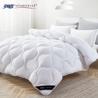 安睡宝（SOMERELLE）店长甄选 加厚冬被子100%磨毛双人春秋被子 杜邦科技纤维被芯 冬被-科技白 200*230cm