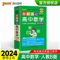 图解速记 高中数学 人教B版 适用必修选择性必修 基础知识便携口袋书全彩版 24版 pass绿卡图书