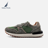 NAUTICA 诺帝卡 男女款复古厚底华夫运动休闲鞋 FC60100262-3