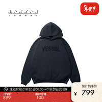 XVESSEL吴建豪签售同款极简主义cleanfit滑雪时尚百搭蓝黑卫衣内搭抗寒
