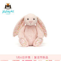 jELLYCAT 邦尼兔 花布邦尼兔毛绒玩具兔子玩偶儿童礼物送礼复活节新品送礼生日礼物 胭脂粉色 高31 X 宽12CM