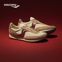 Saucony索康尼TRAINER 80复古休闲鞋男柔软舒适百搭运动鞋男女鞋 棕红2 41