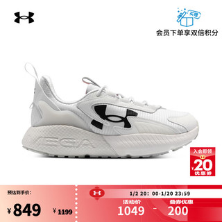 安德玛（UNDERARMOUR）HOVR Mega 2 MVMNT男女运动休闲鞋3026629 白色107 35.5