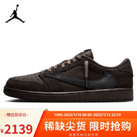 NIKE 耐克 篮球鞋男AJ1倒钩 JORDAN 1 LOW低帮运动鞋DM7866-202摩卡41