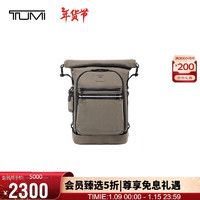 TUMI 途明 ALPHA BRAVO男士双肩包卷顶旅行运动背包电脑包 0232702SN/沙灰色