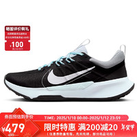 NIKE 耐克 跑步鞋女子缓震JUNIPER TRAIL 2运动鞋DM0821-006黑36.5