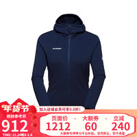 猛犸象（MAMMUT）MAMMUT猛犸象 Aconcagua Light男女连帽保暖抓绒衣 1014-04410女款5118-深海蓝色 L