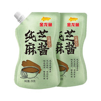 88VIP：海皇牌 金龙鱼纯芝麻酱调味品200g*2袋拌面凉菜沙拉火锅蘸料热干面酱烧烤