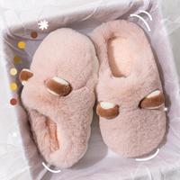 冬季棉拖鞋女居家保暖厚底室内家用棉拖鞋男冬天