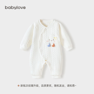 88VIP：Babylove 婴儿连体衣加棉秋冬纯棉可爱宝宝哈衣爬服夹棉保暖衣服