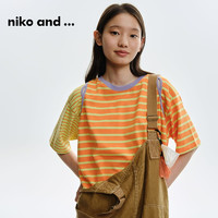 niko and ... T恤女2023夏新款日系多巴胺穿搭904554