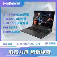 百亿补贴：神舟 战神T8 超压13900HX+满血4060  240H高刷游戏本