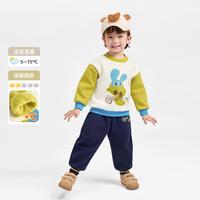 【保暖舒适】儿童套装冬季男童冬装厚女童冬装加绒宝宝两件套冬款