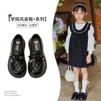 学院风乐福鞋春秋女童小皮鞋百搭儿童时装鞋单鞋