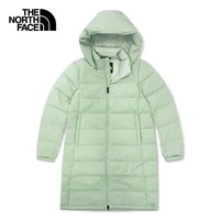 THE NORTH FACE 北面 羽绒服女户外550蓬鹅绒中长款保暖外套4U7U