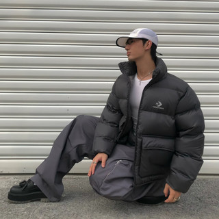 匡威（Converse） 秋冬男复古拉链外套温暖过冬棉服10027260 10027260-A02 2XL