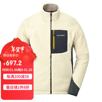 mont·bell 抓绒衣男款秋冬户外徒步登山开衫立领保暖上衣 1106690 BOWT素白 M