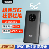 闪鱼 FLASH FISH 5g随身wifi6移动无线网卡免插卡路由器无限速流量车载便携网络高速mif