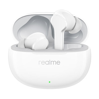 移动端、京东百亿补贴：realme Buds T110 无线蓝牙耳机 38小时超长续航 10mm 低音大动圈 AI通话降噪  流行白