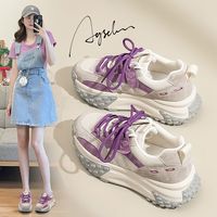 奥古狮登老爹鞋女鞋2024冬季厚底增高ins轻便阿甘运动鞋