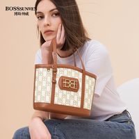 百亿补贴：博斯绅威 BOSS SUNWEN BOSSSUNWEN/博斯绅威新款托特包女时尚复古手提包通勤菜篮子包包