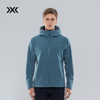 XBIONIC风盾SCHOELLER软壳外套连帽夹克男S3防风高密度绒里保暖 24837 静谧蓝 L