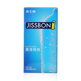 杰士邦 jissbon 避孕套爽滑倍润10只装超薄超滑安全套成人情趣用品