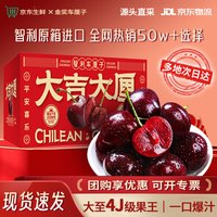 鲁禧海岸智利车厘子【JD直发】大樱桃多地次日达年货节水果礼盒 10斤(净重) 原箱礼盒装 超大果 JJ 28-30mm