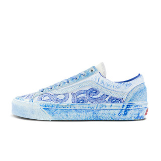 VANS 官方 蛇年生肖款LX Old Skool 36青花瓷扎染男鞋女鞋板鞋