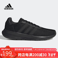 adidas 阿迪达斯 男鞋春季LITERACER3.0轻便透气时尚舒适低帮跑步鞋 黑色 42