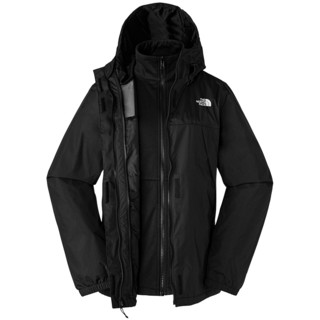 THE NORTH FACE 北面 冲锋衣 女秋冬户外夹克三合一加内胆登山服防水透气外套 7QW6