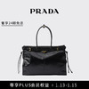 PRADA/普拉达女士大号牛皮革手袋单肩包 黑色