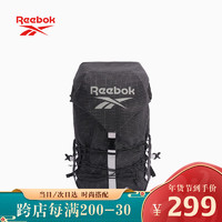 Reebok户外休闲运动耐磨防刮防泼水轻量化登山包双肩包款黑色加大号