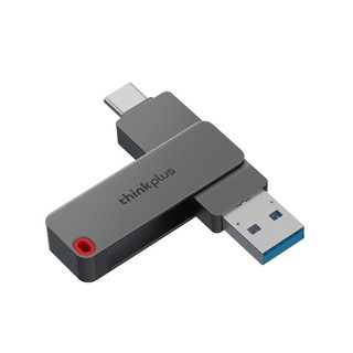 移动端、京东百亿补贴：thinkplus 联想256GB Type-C USB3.2 双接口U盘手机电脑通用大容量 办公商务U盘TPU301系列