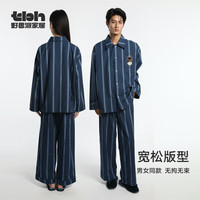 野兽派家居 都市野兽 黑豹加厚全棉法兰绒家居服套装 100067484260