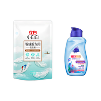 Liby 立白 洗衣液套装(小白白羽绒服专用洗衣液100g/袋 清新花果香+御品 海洋精华至彩炫白洗衣液80g/瓶 橙花香)
