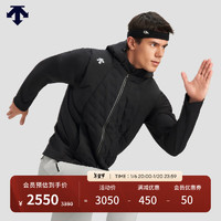 迪桑特 RUNNING 男士 羽绒马夹三合一 上衣两件套 外套夹克 BK-BLACK 3XL (190/108A)