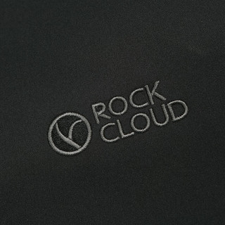 ROCKCLOUD秋冬户外防风软壳衣加绒保暖徒步露营连帽夹克外套男 曜石黑001 XL