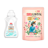 Liby 立白 洗衣液套装(小白白羽绒服专用洗衣液80g/瓶 清新花果香+大师香氛洗衣液100g/袋 梦幻格拉斯玫瑰)