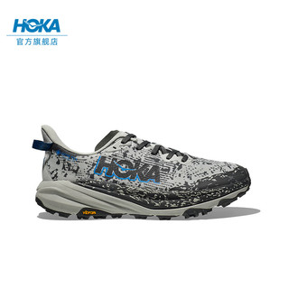 HOKA ONE ONE男女飞速羚羊 6 中低帮越野跑步鞋冬SPEEDGOAT 6 GTX 星尘灰/太空蓝-男（低帮） 42.5