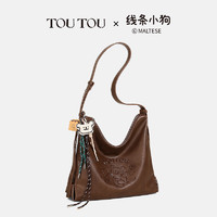 toutou 「新品」TOUTOU线条小狗联名百搭大容量托特包通勤软皮斜挎大包包