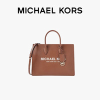 移动端、京东百亿补贴：迈克·科尔斯 MICHAEL KORS 新年礼物送女友MK女包MIRELLA皮质斜挎手提托特包中号牛皮棕